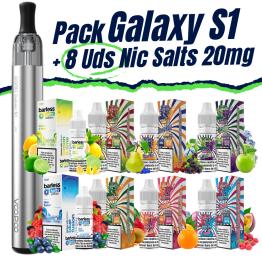 Pack de Inicio - Doric Galaxy S1 (SILVER) VooPoo + 8 uds Sales 10ml 20mg