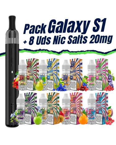 Pack de Inicio - Doric Galaxy S1 VooPoo + 8 uds Sales 10ml 20mg