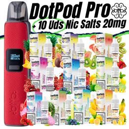 Pack de Inicio DotPod Pro (Red) DOTMOD + 10 uds Sales Barless 10ml 20mg