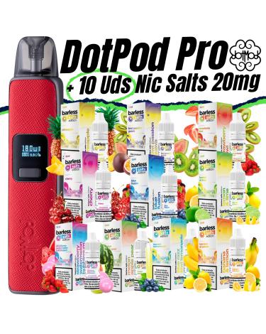 Pack de Inicio DotPod Pro (Red) DOTMOD + 10 uds Sales Barless 10ml 20mg