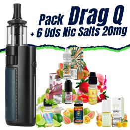 Pack de Inicio - Drag Q VooPoo + 6 uds Sales 10ml 20mg