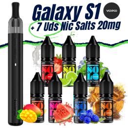 Pack de Inicio - Galaxy S1 VooPoo + 7 uds Sales 10ml 20mg