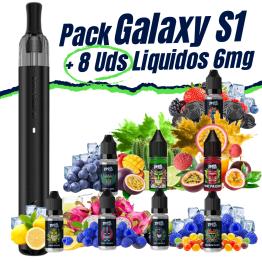 Pack de Inicio - Galaxy S1 - VooPoo + 8 Líquidos 10ml 6mg