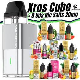 Pack de Inicio Xros Cube + 8 uds Sales 10ml 20mg