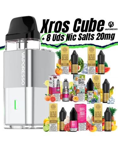 Pack de Inicio Xros Cube + 8 uds Sales 10ml 20mg