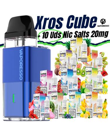 Pack de Inicio Xros Cube (Ocean Blue) Vaporesso + 10 uds Sales Barless 10ml 20mg