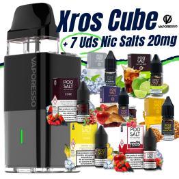 Pack de Inicio - Xros Cube (BLACK) Vaporesso + 7 uds Sales 10ml 20mg