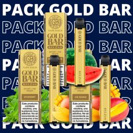 Pack Desechables GOLD BAR - 20mg - 3 Unidades