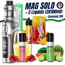 Pack Kit Mag SOLO (Nano Chrome) + 1 Batería + 3 Líquidos (3x50ml)