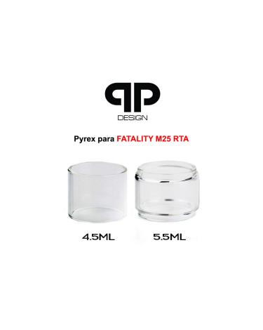 Pyrex 4,5ml/5,5ml para FATALITY M25 RTA - QP DESIGN