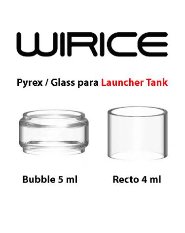 Pyrex / Glass para Launcher Tank - Bubble 5 ml y Recto 4 ml – Wirice Pyrex