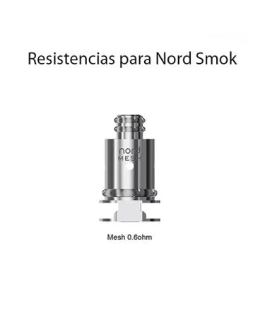 Resistencias para Pod Nord Mesh Nord 0.6Ω - Smok