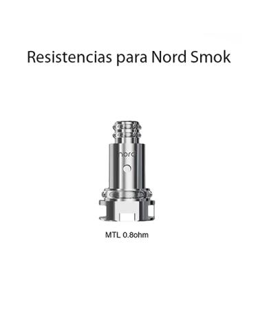 Resistencias para Pod Nord MESH MTL 0.8Ω - Smok