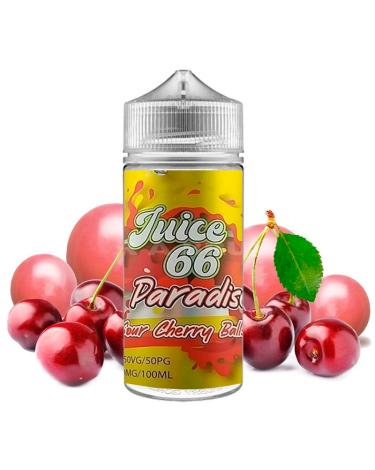 Sour Cherry Balls 100ml + Nicokits - Paradise by Juice 66