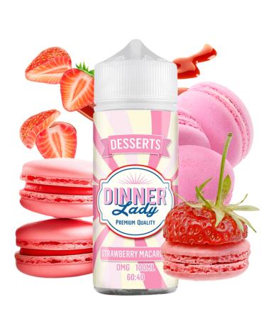 Strawberry Macaroon Dinner Lady 100ml + Nicokits