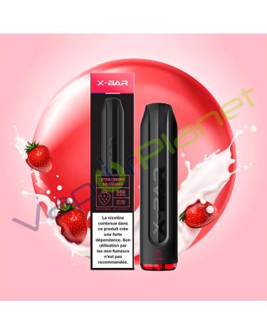 Strawberry Milkshake X-Bar PRO 1500 Puffs - POD Desechable SIN NICOTINA